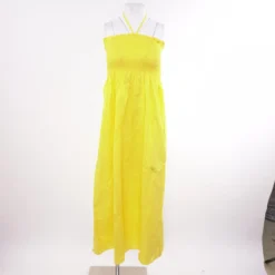 Yellow Solid Maxi Dress