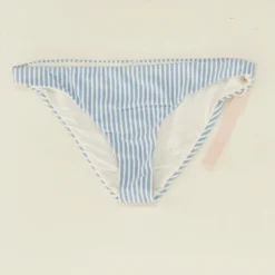 Striped Hipster Bikini Bottom In Chambray Size XL