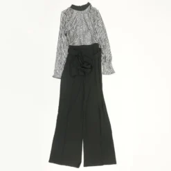 Black Graphic Jumpsuit