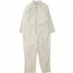 White Solid Jumpsuit