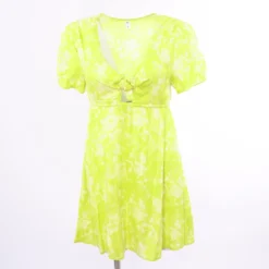 Yellow Tie Dye Mini Dress