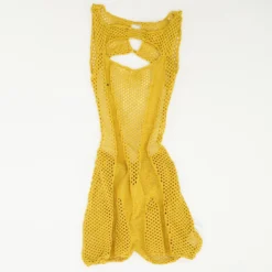 N/A Mustard Solid Cover-Up