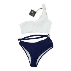 Zaful White Color Block One-Piece