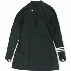 ADIDAS Black Solid Swim Top