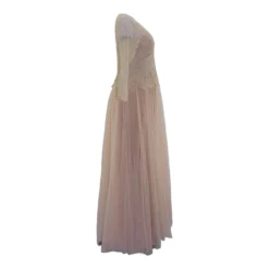 Beige Solid Formal Dress -Swimwear Shore 17611728 1787 45fa bfcb daff9405348b