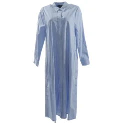 Blue Striped Maxi Dress