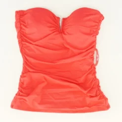 Tommy Bahama Pearl Shirred Bandini Swim Top In Cerise Size XS