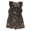 Black Floral Romper