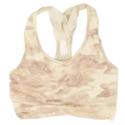 Beige Camo Sports Bra