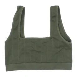 Spiritual Gangster Olive Solid Sports Bra