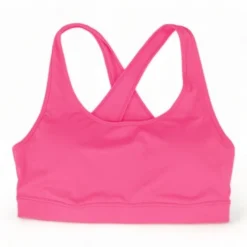 Neon Pink Solid Bra
