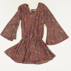 Pink Paisley Mini Dress