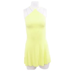 Zara Yellow Solid Mini Dress