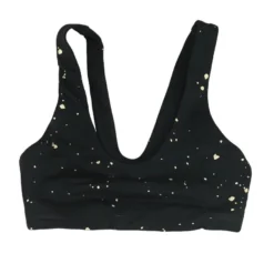 Spiritual Gangster Black Graphic Sports Bra