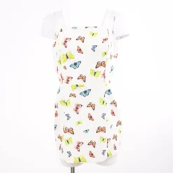 White Graphic Mini Dress