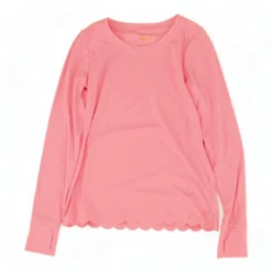 Pink Solid Rash Guard