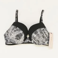 BCBGeneration Gray Animal Print Bra