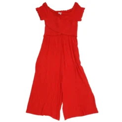 Red Solid Jumpsuit