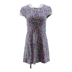 N/A Navy Floral Midi Dress