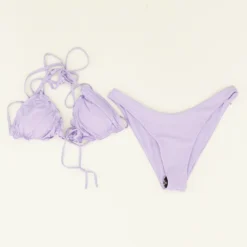 Zaful Lavender Solid Two-Piece