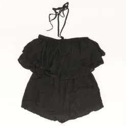 Black Sleeveless Romper