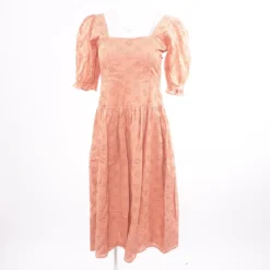 ASOS Peach Eyelet Midi Dress