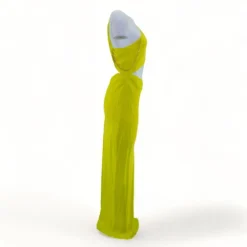 Neon Yellow Solid Maxi Dress -Swimwear Shore 3c9772d6 d971 48cd aca3 c08e17969012