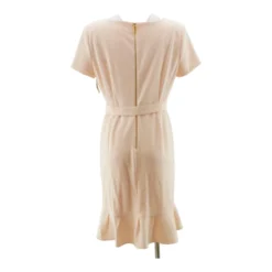 Calvin Klein Peach Solid Midi Dress