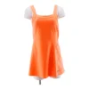Fila Neon Orange Solid Mini Dress