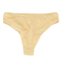 N/A Beige Solid Two-Piece -Swimwear Shore 44ccc451 1db7 4f96 aee0 86a47282d07f