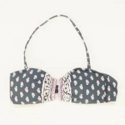 J. Crew U-Front Bandeau Bikini Top In Best Buds Size XS