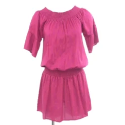 Prana Magenta Striped Midi Dress