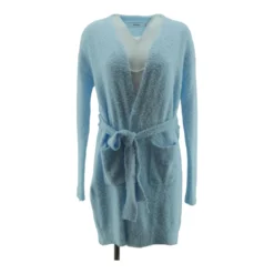 Blue Solid Robe