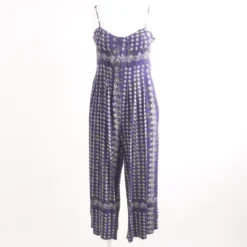Urban Outfitters Navy Graphic Jumpsuit