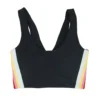 Spiritual Gangster Black Striped Shakti Sports Bra