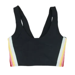 Spiritual Gangster Black Striped Shakti Sports Bra