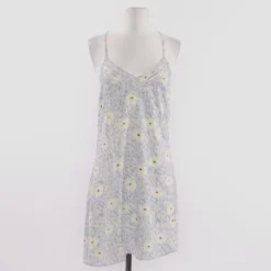 Blue Floral Racerback Mini Dress