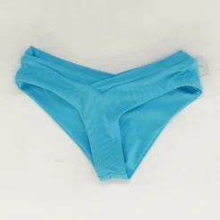 Blue Ribbed Pratt Bikini Bottom - Size XS, XL