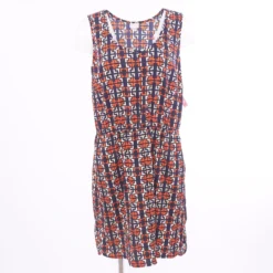 Navy Graphic Midi Dress