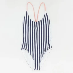 Navy Striped One-Piece
