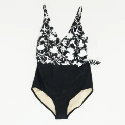 Black Floral One-Piece