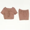 SHEIN Mauve Solid Set