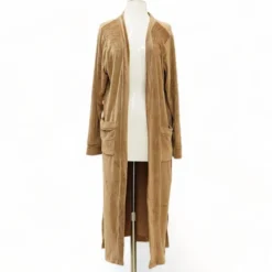Brown Solid Robe