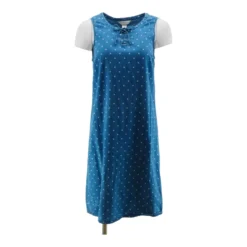 Blue Polka Dot Midi Dress