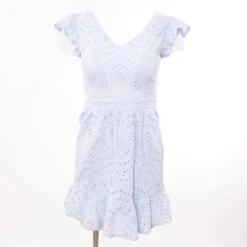 Jessica Simpson Blue Eyelet Midi Dress