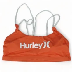 HURLEY Orange Solid Sports Bra