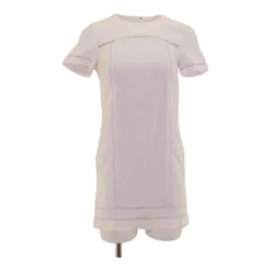 Michael Kors Ivory Solid Mini Dress