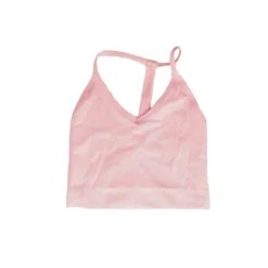 Spiritual Gangster Pink Solid Icon T-Back Sports Bra