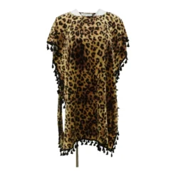 Beige Animal Print Cover-Up