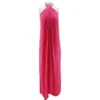 A.L.C. Pink Solid Athena Pleated Maxi Dress